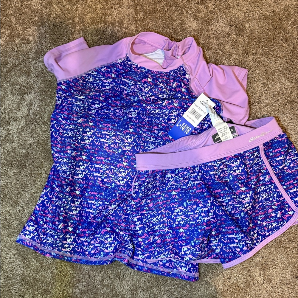 Purple and Blue Swim Set